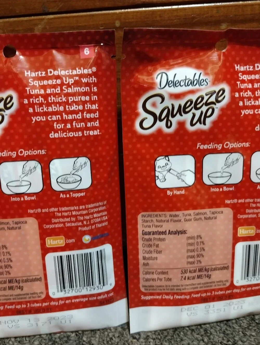 Hartz Delectables Squeeze-Up With Tuna & Salmon 2 Pack
